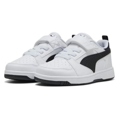 маратонки,мъжки,маратонки,дамски,маратонки,puma,rebound,v6,lo,ac,trainers,white,(white,black,black)