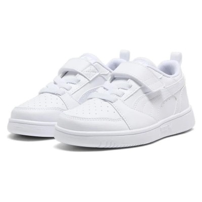 маратонки,детски,маратонки,puma,rebound,v6,lo,ac,trainers,white,cool,light,gray,(white)