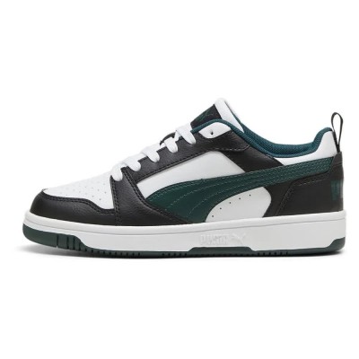 маратонки,детски,маратонки,puma,rebound,v6,lo,trainers,black,dark,myrtle,white,(white,black)