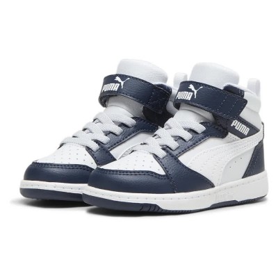 детски,маратонки,детски,маратонки,puma,rebound,v6,mid,ac+,infant,trainers,white,(club,navy,white,silver,mist)