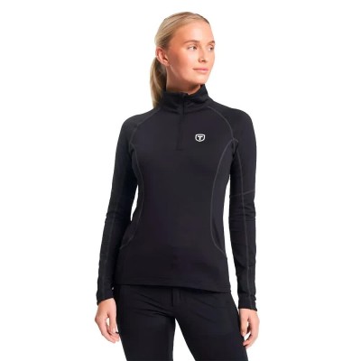 блуза,мъжки,пуловери,дамски,пуловери,tenson,txlite,half,zip,sweater,black,(black)