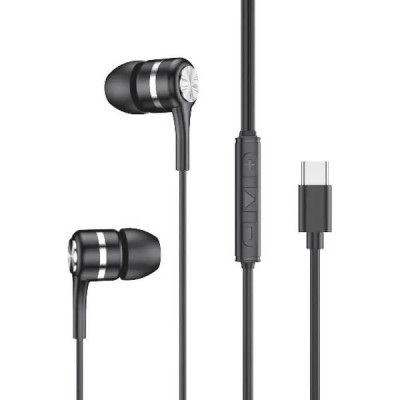 слушалки,слушалки,celly,usb,c,earphones,black,(black)