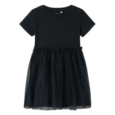 рокля,детски,поли,и,рокли,name,it,harana,tulle,short,sleeve,short,dress,red,(dark,sapphire)