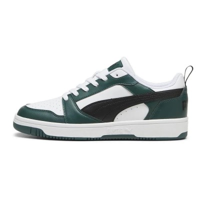 маратонки,мъжки,маратонки,puma,rebound,v6,low,trainers,white,black,dark,myrtle,(green,white)
