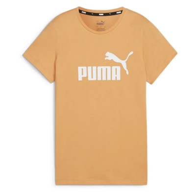 тениска,дамски,тениски,puma,ess,logo,short,sleeve,t,shirt,bright,melon,(orange)