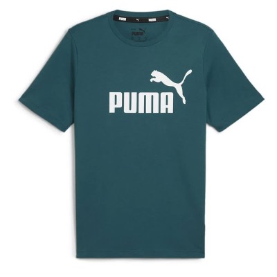 тениска,мъжки,тениски,puma,ess,logo,short,sleeve,t,shirt,cold,green,(green)