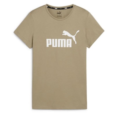 тениска,дамски,тениски,puma,ess,logo,short,sleeve,t,shirt,oak,branch,(beige)