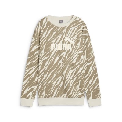 блуза,дамски,блузи,puma,ess+,animal,aop,sweatshirt,beige