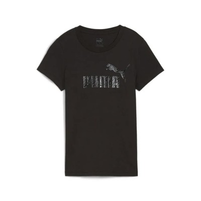 тениска,дамски,тениски,puma,ess+,animal,short,sleeve,t,shirt,black