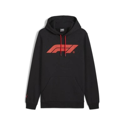 суичър,мъжки,пуловери,puma,f1,ess,logo,hoodie,black