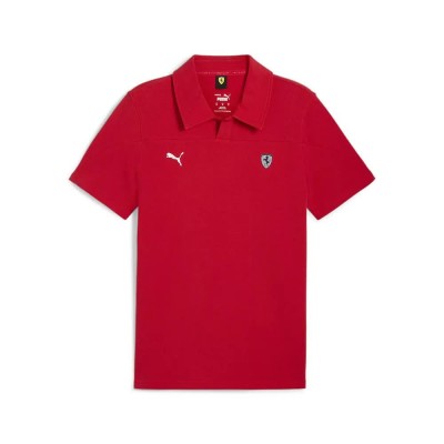 мъжки,блузи,с,яка,puma,ferrari,style,short,sleeve,polo,red