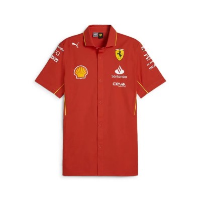 риза,с,къс,ръкав,мъжки,ризи,puma,sf,team,short,sleeve,shirt,red