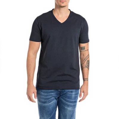 тениска,мъжки,тениски,replay,m3591a.000.2660,short,sleeve,t,shirt,night,blue,(blue)