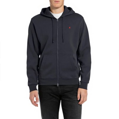 блуза,мъжки,пуловери,replay,m6924.000.23736p,full,zip,sweatshirt,black,(night,blue)