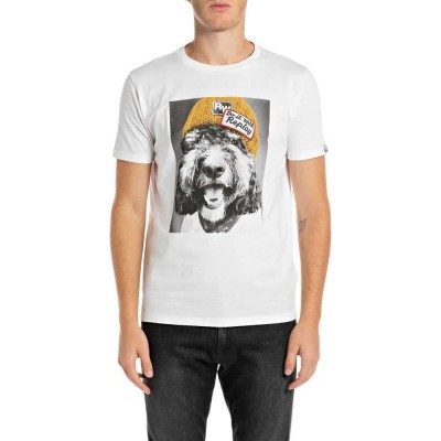 тениска,мъжки,тениски,replay,m6951.000.2660,short,sleeve,t,shirt,white