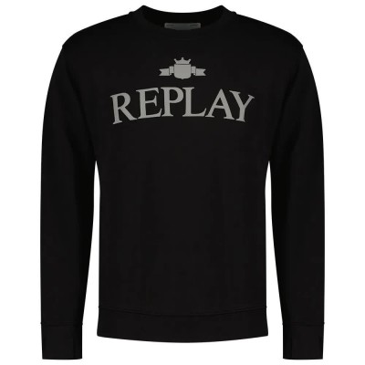 блуза,мъжки,пуловери,replay,m6963.000.23650p,sweatshirt,black