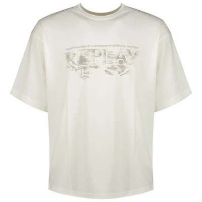 тениска,мъжки,тениски,replay,mmg340.000.23454,short,sleeve,t,shirt,white,(natural,white)