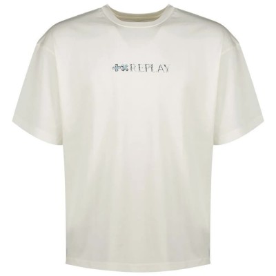 тениска,мъжки,тениски,replay,mmg351.000.23454,short,sleeve,t,shirt,white,(natural,white)