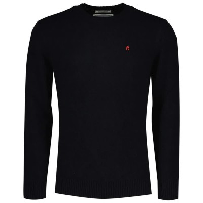 блуза,мъжки,пуловери,replay,uk4489.000.g22726s,sweater,black,(night,blue)
