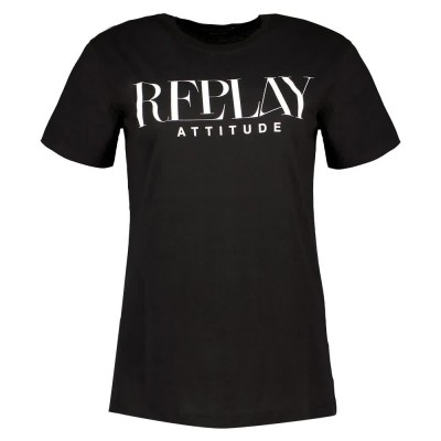 тениска,дамски,тениски,replay,w3566r.000.20994,short,sleeve,t,shirt,black,(black)