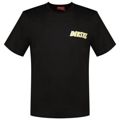 тениска,мъжки,тениски,diesel,t,adjust,k12,short,sleeve,t,shirt,black