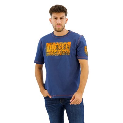 тениска,мъжки,тениски,diesel,t,adjust,q1,short,sleeve,t,shirt,blue,(ensign,blue)