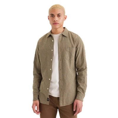 риза,с,дълъг,ръкав,мъжки,ризи,dockers,original,slim,long,sleeve,shirt,brown