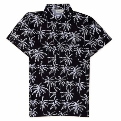риза,с,къс,ръкав,мъжки,ризи,happy,bay,the,palmeras,repeat,party,short,sleeve,shirt,multicolor,(black)