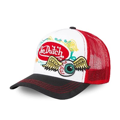 шапка,всички,шапки,von,dutch,pat,cap,red,(black,white,red)