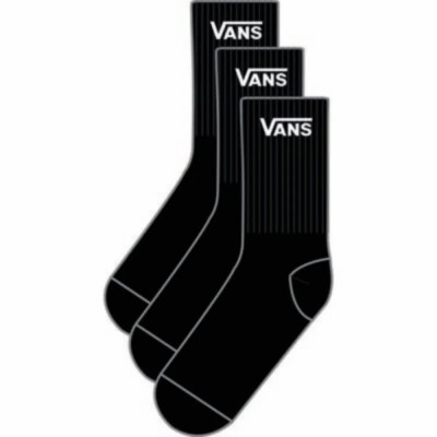 чорапи,дамски,чорапи,vans,classic,crew,socks,3,pairs,black,(black)