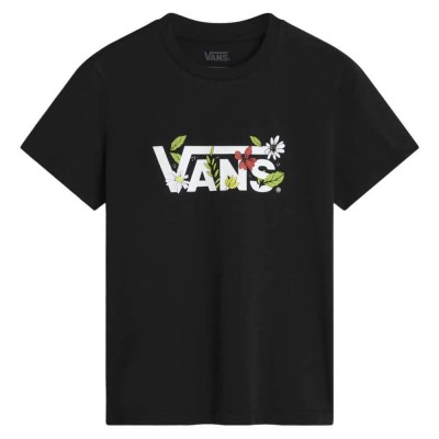 тениска,дамски,тениски,vans,foliage,short,sleeve,t,shirt,black,(black)