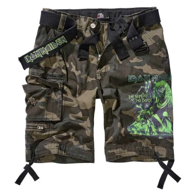 къси,панталони,мъжки,панталони,brandit,iron,maiden,savage,number,of,the,beast,shorts,green,(dark,camo)