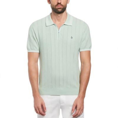 мъжки,блузи,с,яка,original,penguin,1,4,zip,tipped,short,sleeve,polo,white,(silt,green)