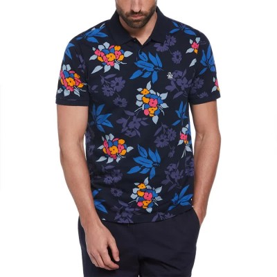 мъжки,блузи,с,яка,original,penguin,aop,floral,short,sleeve,polo,multicolor