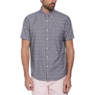 риза,с,къс,ръкав,мъжки,ризи,original,penguin,chambray,aop,paddles,short,sleeve,shirt,dark,sapphire,(blue)