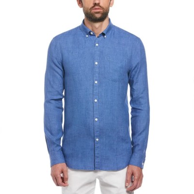 риза,с,дълъг,ръкав,мъжки,ризи,original,penguin,delave,linen,with,pocket,long,sleeve,shirt,star,sapphire,(blue)
