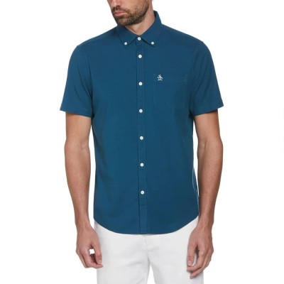 риза,с,къс,ръкав,мъжки,ризи,original,penguin,eco,oxford,short,sleeve,shirt,deep,dive,(blue)