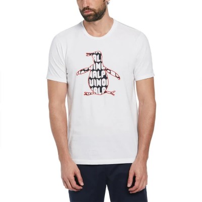 тениска,мъжки,тениски,original,penguin,hd,graphic,logo,pete,fill,short,sleeve,t,shirt,white,(bright,white)