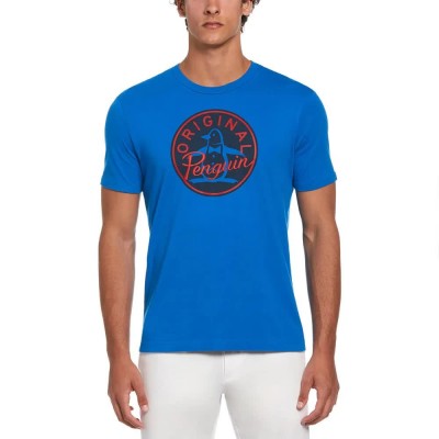 тениска,мъжки,тениски,original,penguin,hd,graphic,tv,pete,short,sleeve,t,shirt,skydiver,(blue)