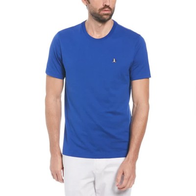 тениска,мъжки,тениски,original,penguin,organic,tv,pete,short,sleeve,t,shirt,mazarine,blue,(blue)