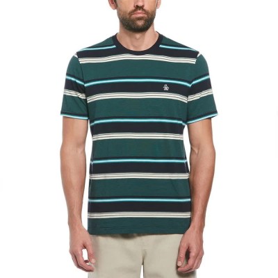 тениска,мъжки,тениски,original,penguin,yarn,dye,ao,stripe,short,sleeve,t,shirt,green
