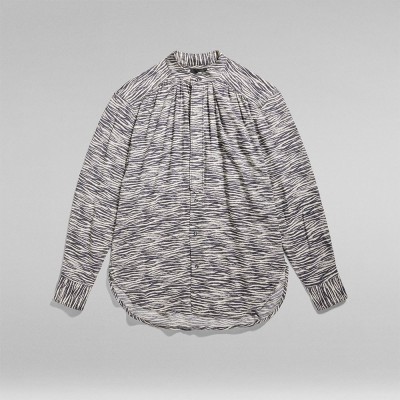 риза,с,къс,ръкав,дамски,блузи,дамски,ризи,g,star,volume,printed,ao,short,sleeve,shirt,grey