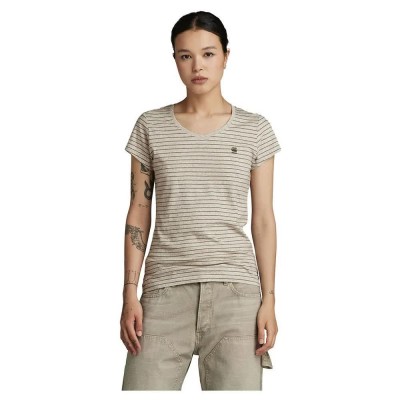 тениска,дамски,тениски,g,star,eyben,v,t,20,short,sleeve,t,shirt,beige,(milk,htr,shamrock,stripe)
