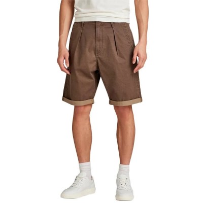 къси,панталони,мъжки,панталони,g,star,pleated,chino,shorts,brown