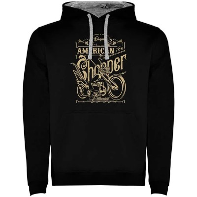суичър,мъжки,пуловери,kruskis,american,chopper,two,colour,hoodie,black,grey,(black)