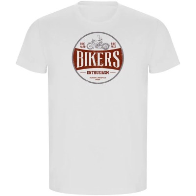 тениска,мъжки,тениски,kruskis,bikers,enthusiasm,eco,short,sleeve,t,shirt,white