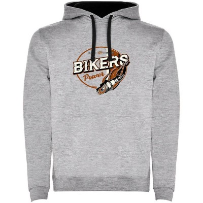суичър,мъжки,пуловери,kruskis,bikers,power,two,colour,hoodie,heather,grey,black,(grey)