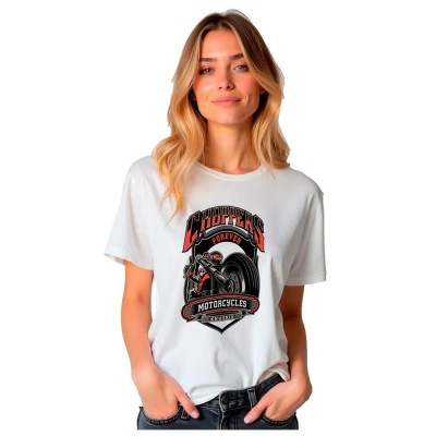 тениска,дамски,тениски,kruskis,choppers,motorcycles,short,sleeve,t,shirt,white,(white)