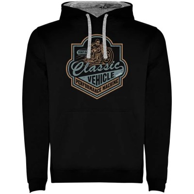 суичър,мъжки,пуловери,kruskis,classic,vehicle,two,colour,hoodie,black,grey,(black)