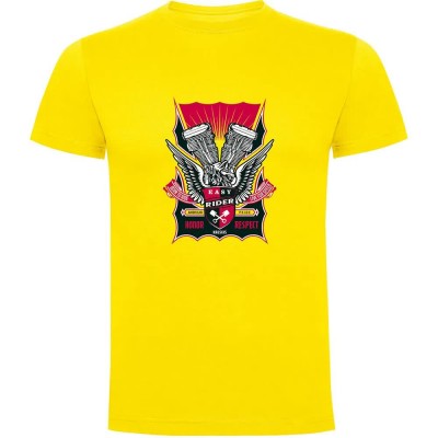 тениска,мъжки,тениски,kruskis,easy,rider,short,sleeve,t,shirt,yellow